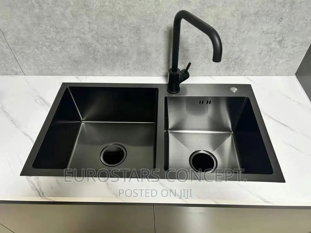 Double Quality Black Sink