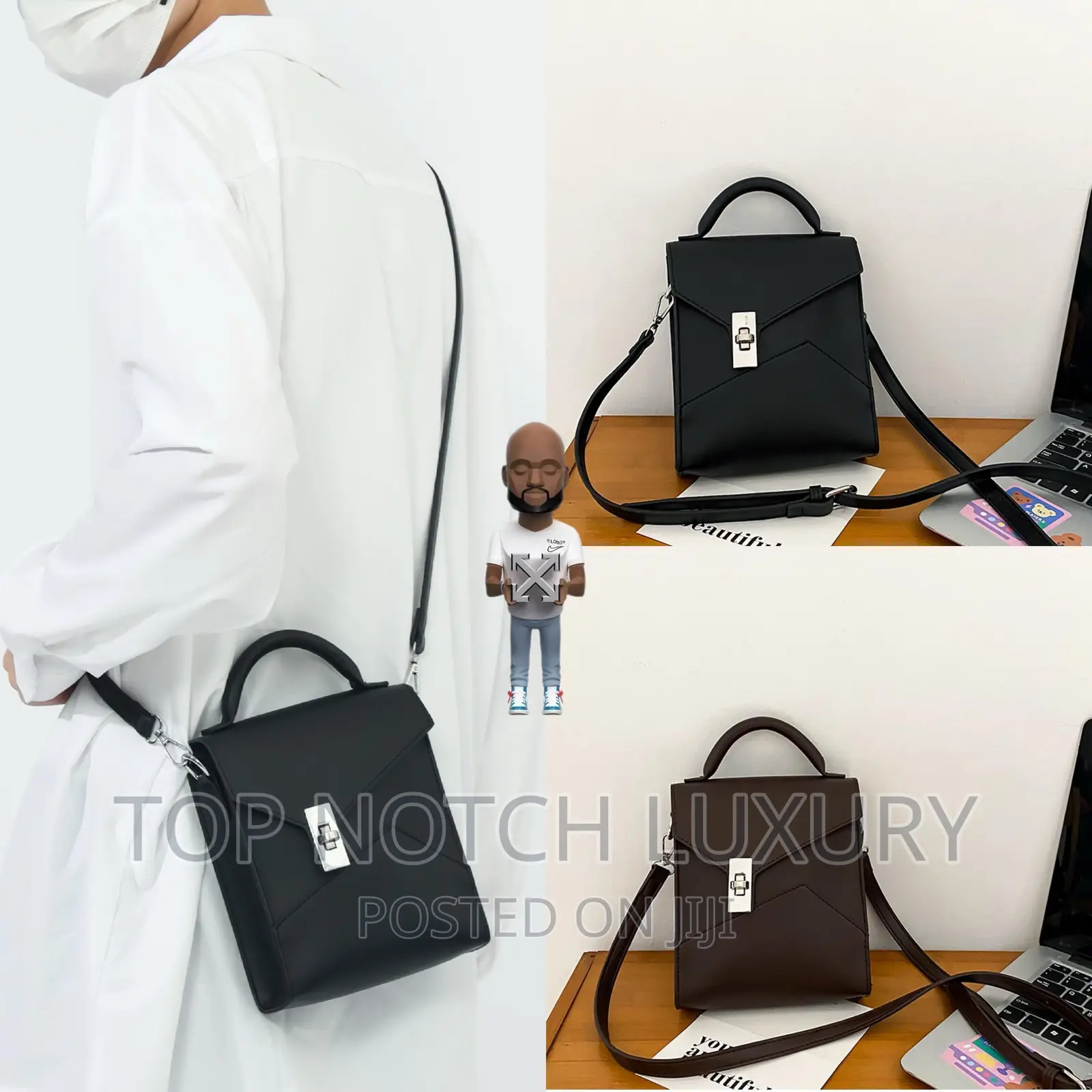 Plain Thick Quality Plain Bag Cross Bag Unisex
