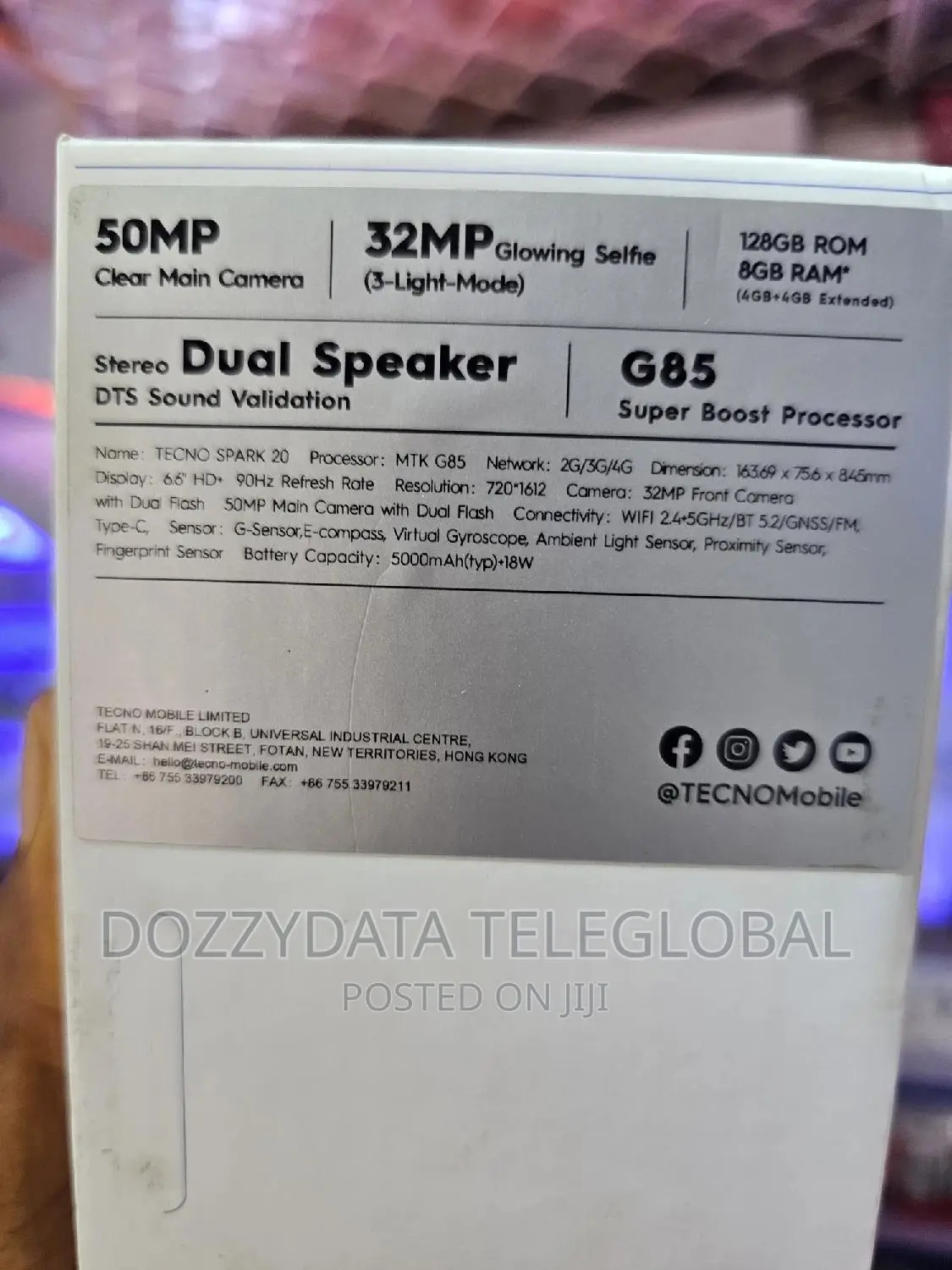 New Tecno Spark 20 128 GB