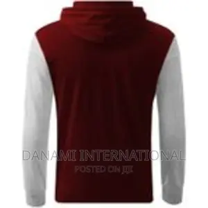 Danami Long Contrast Sleeve Hooded T-Shirt