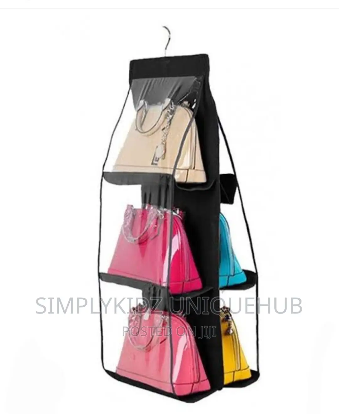 Transparent Bag Holder - 6 Pockets