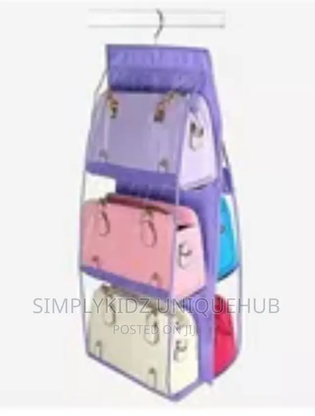Transparent Bag Holder - 6 Pockets