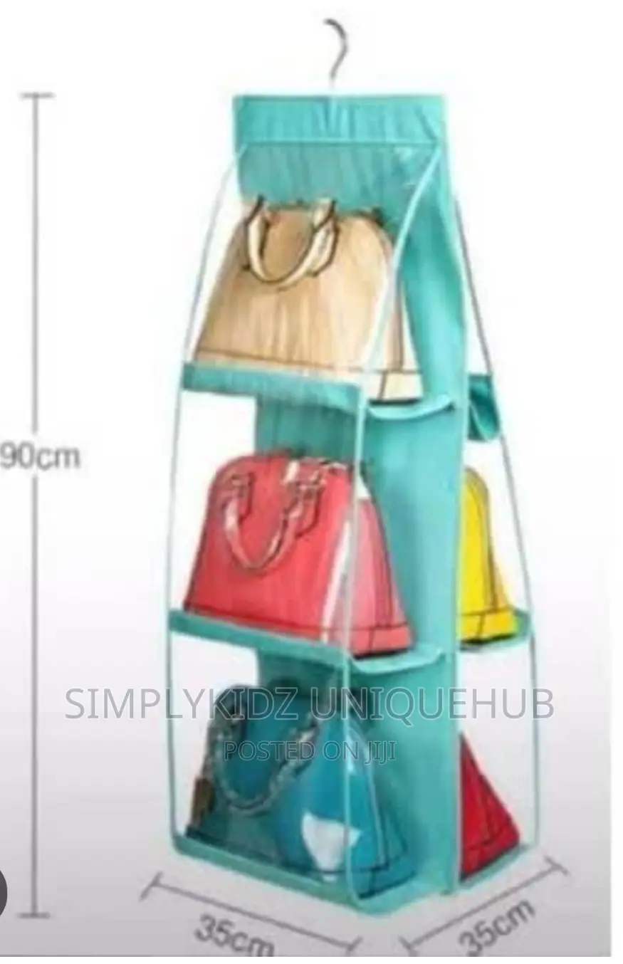 Transparent Bag Holder - 6 Pockets