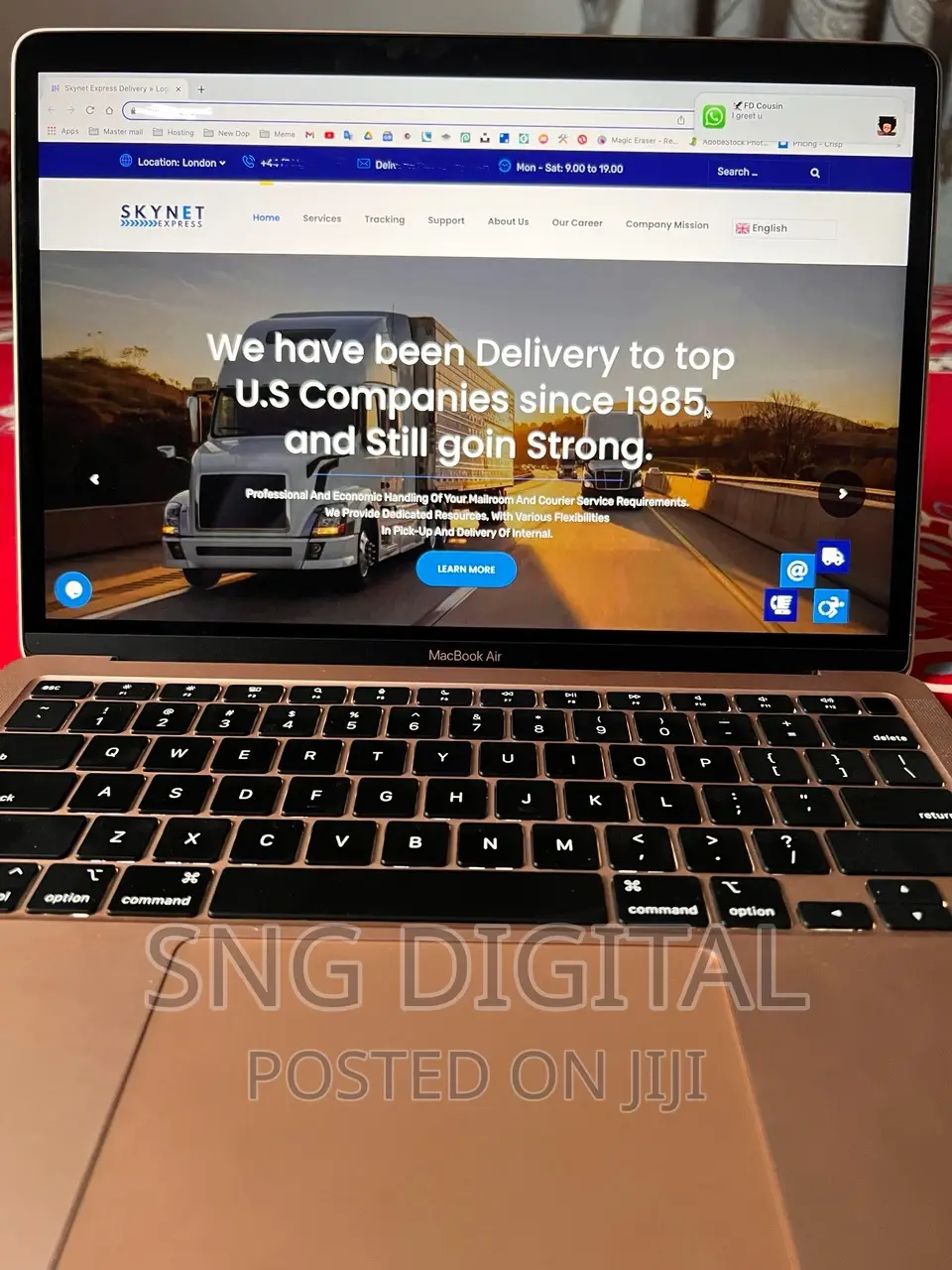 I Design Courier Tracking Website With Email Notification