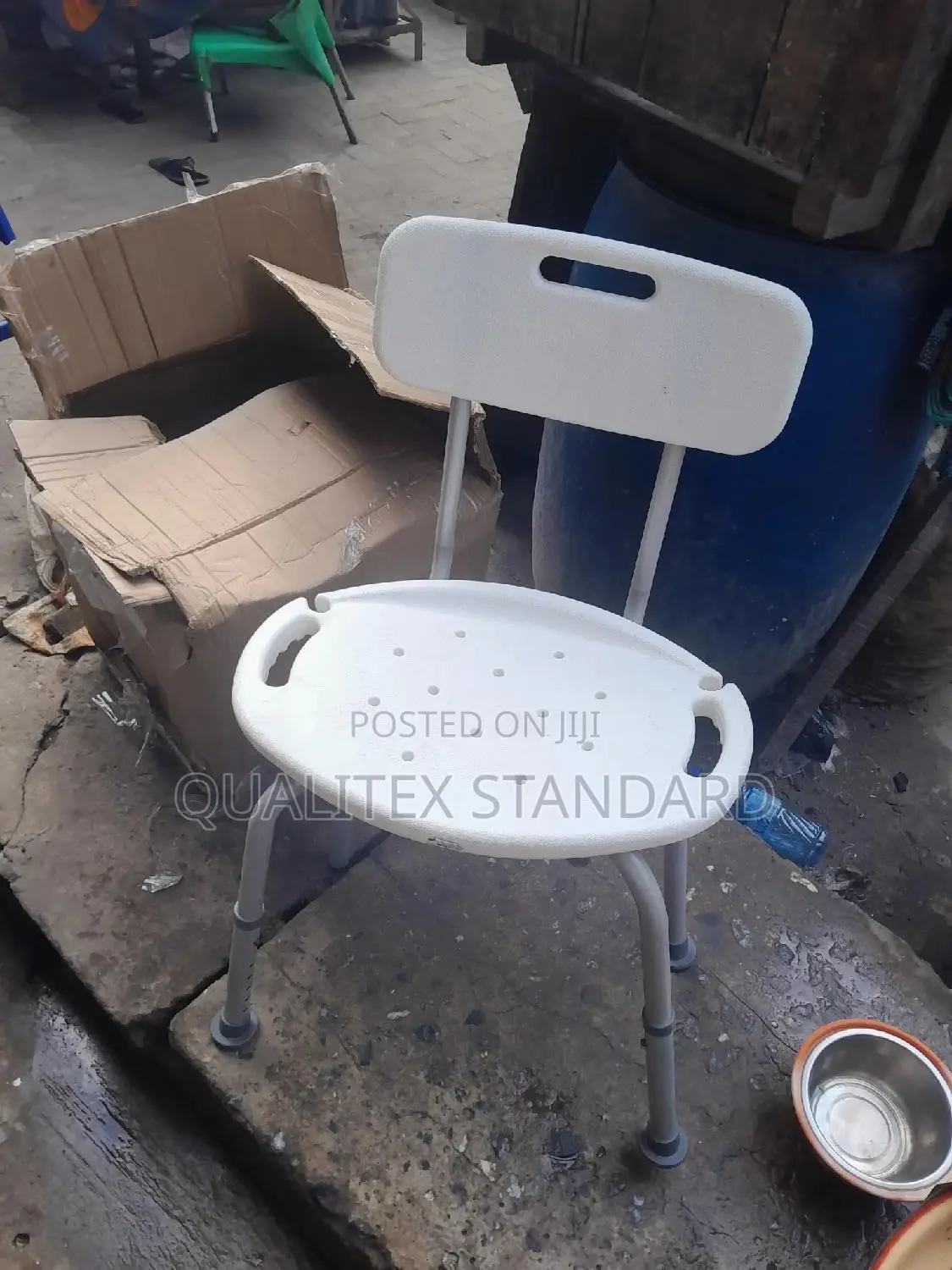 Original Bathing Commode With Back Rest