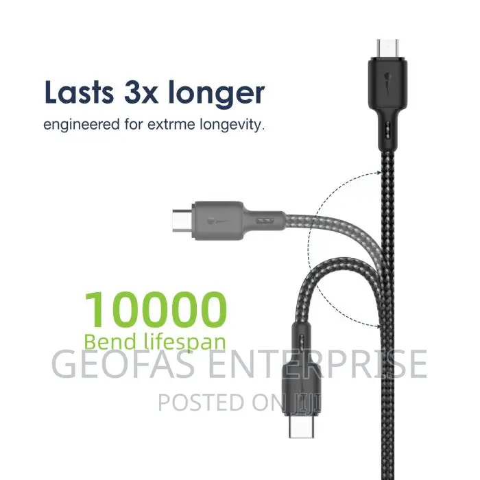 Oraimo Braid 1.5m Nylon Braided Charging Cable-Micro USB