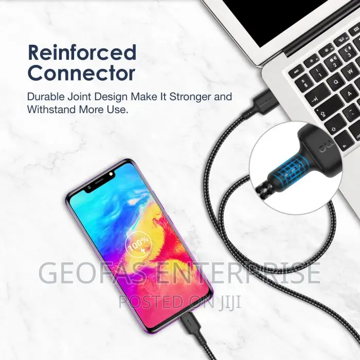 Oraimo Braid 1.5m Nylon Braided Charging Cable-Micro USB