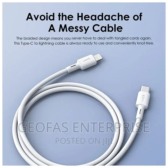 Oraimo Fastline 2.4AC Typec to Lightning Data Cable