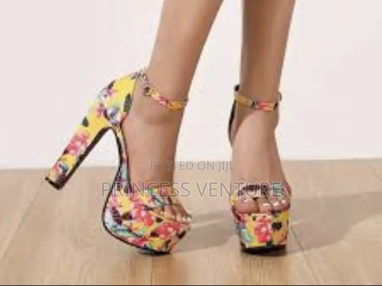 Floral Print Heels
