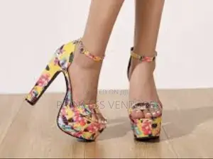 Floral Print Heels