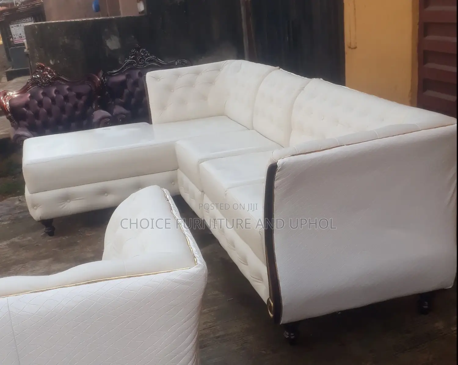 Sofa Set of Chair Corner Unit Plus One Single