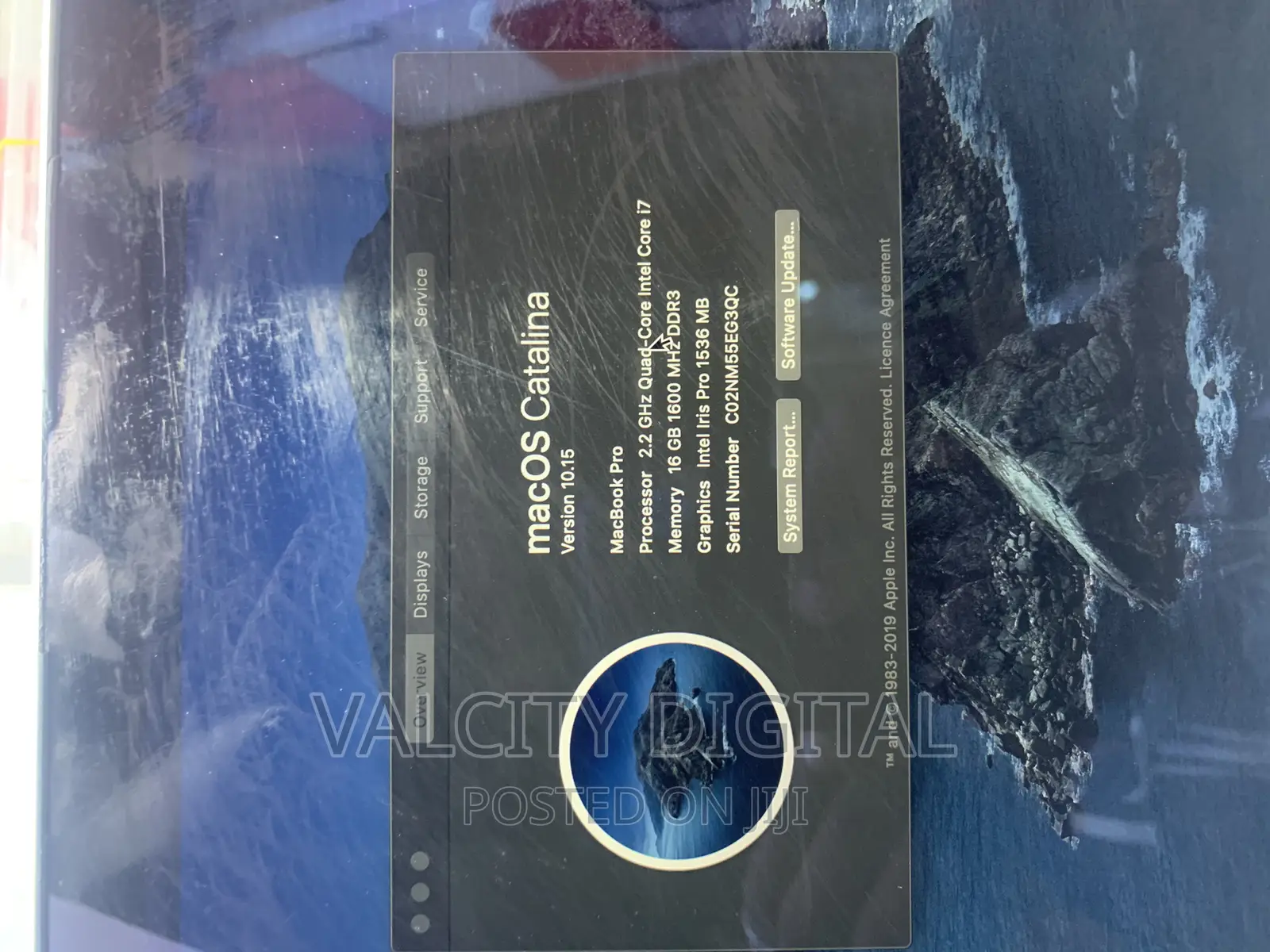 Laptop Apple MacBook Pro 2014 16GB Intel Core I7 SSD 250GB
