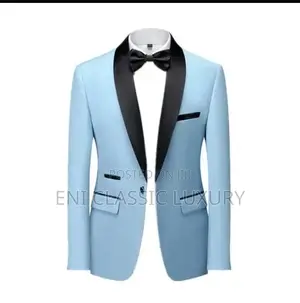 Sky Blue Tux Suit for Men