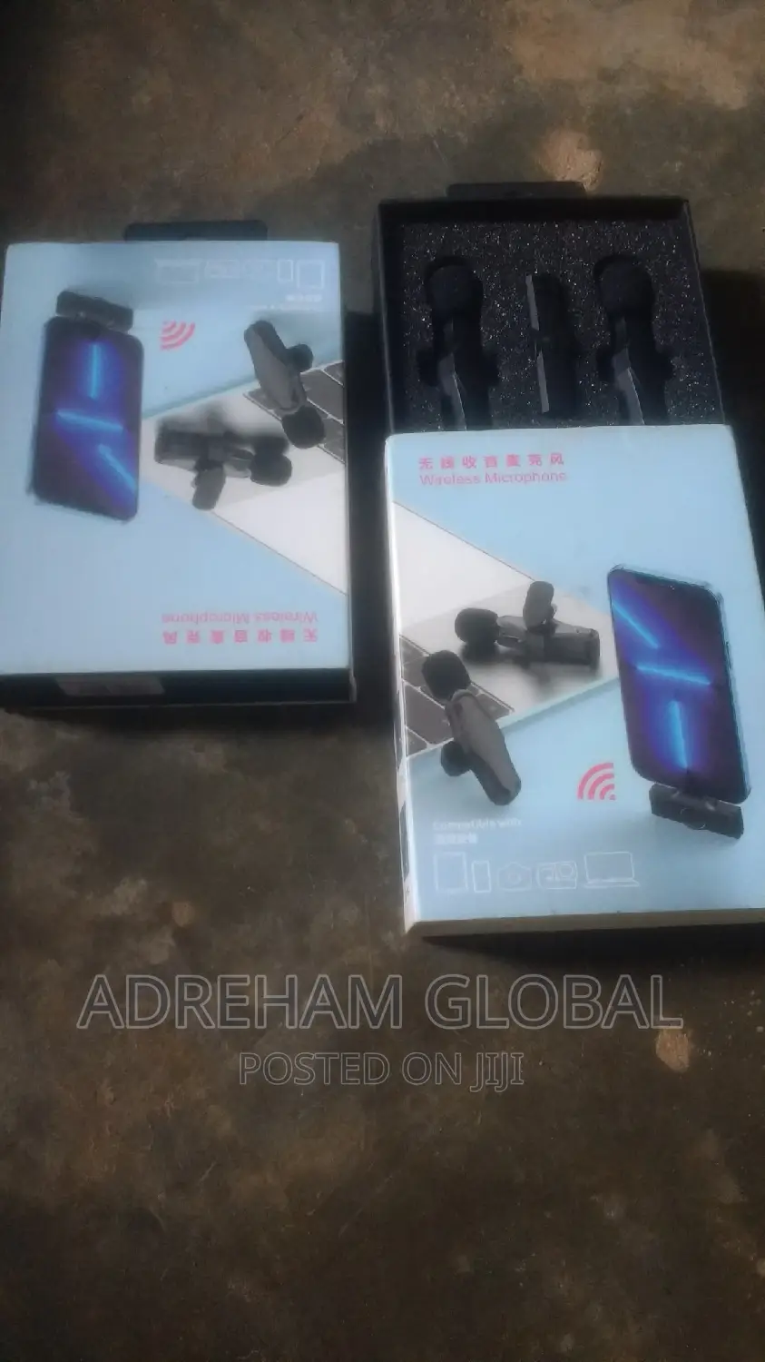 Double Wireless Bluetooth Microphone for Android and Type C