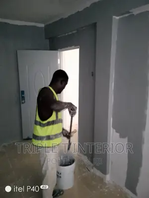 Installation of 3d Wallpanel, Wallpaper, Screeding