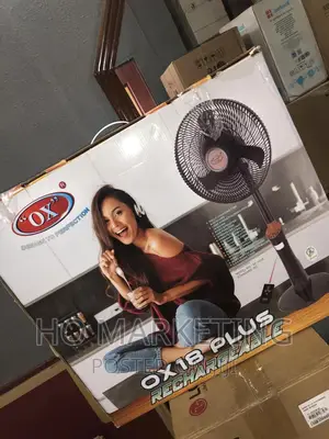OX Rechargeable Standing Fan 18inches
