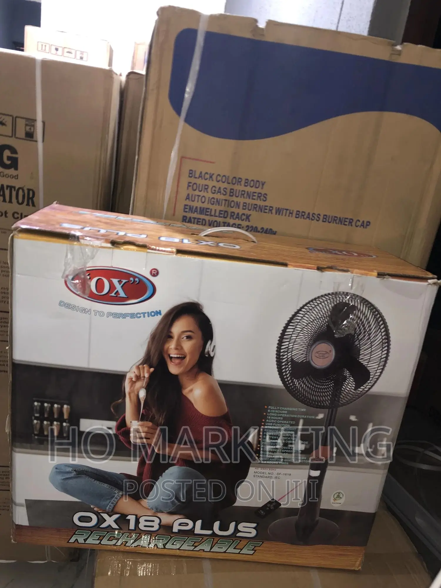 OX 18 PLUS Rechargeable Fan