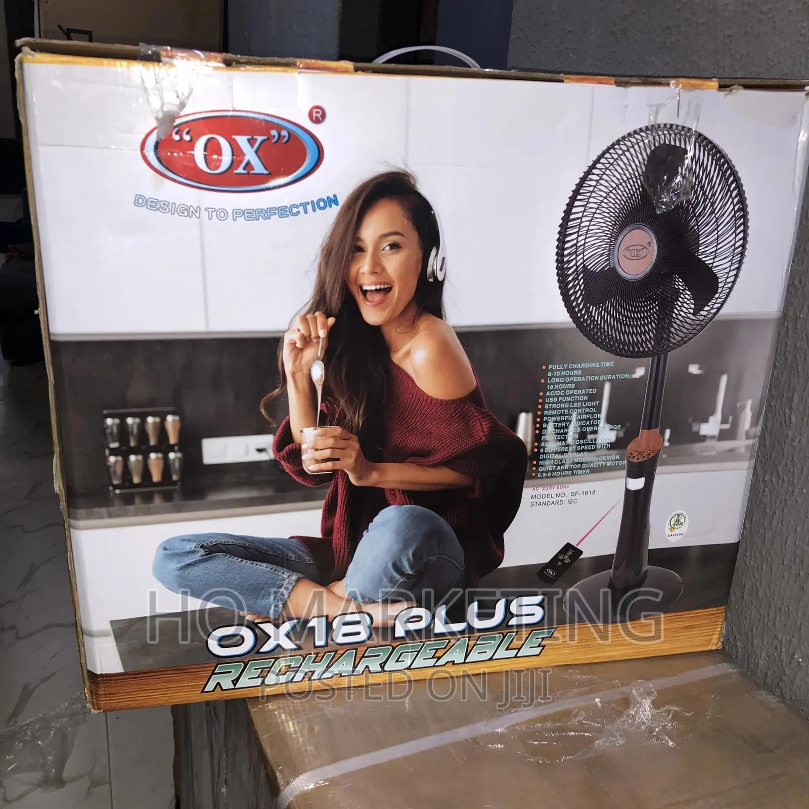Rechargeable 0X Plus18 Inches Fan