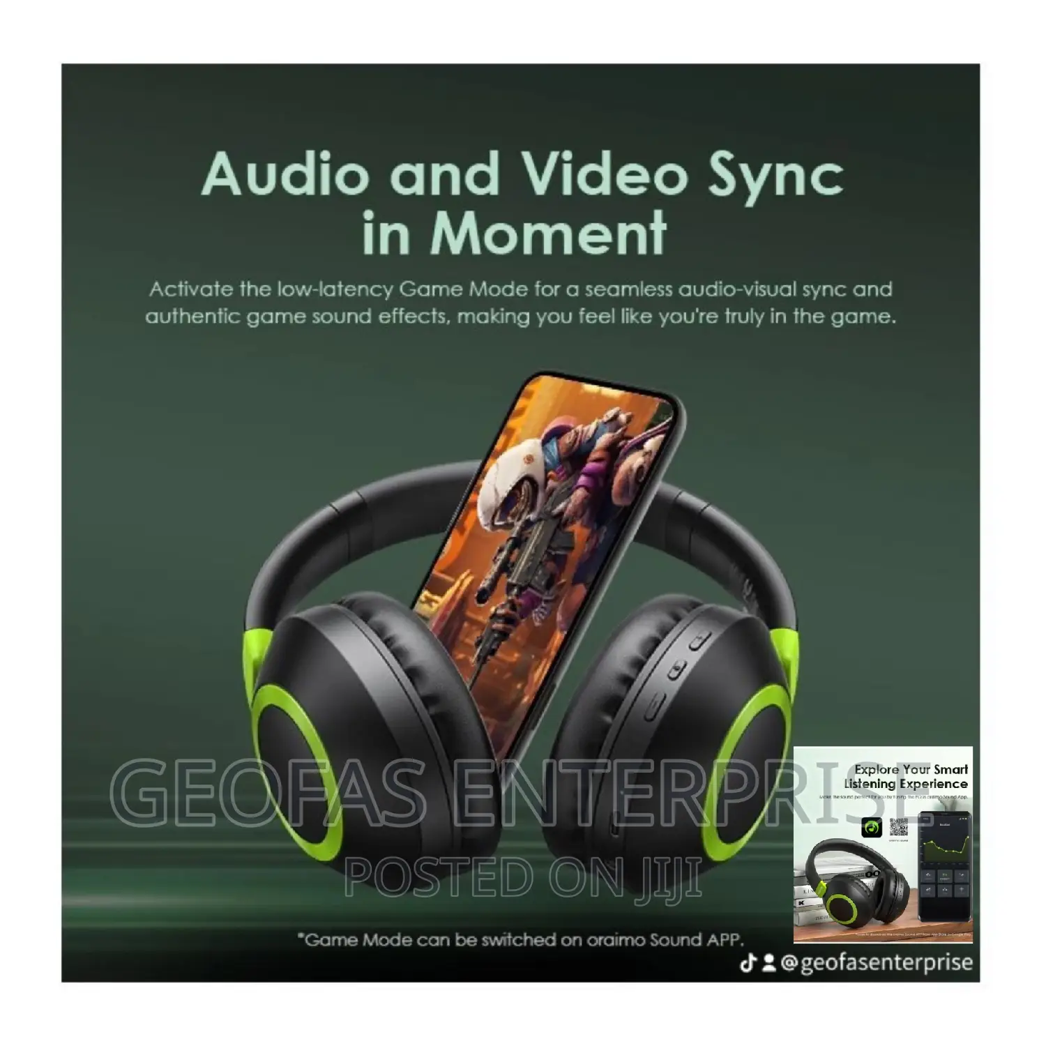 Oraimo Boompop 2 Powerful Deep Bass Dual Wireless Headset