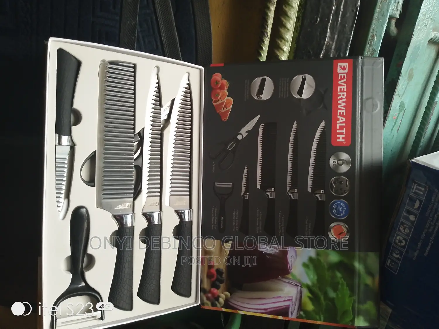 6 Piece Kitchen Stainless Steel Chef Knife Set