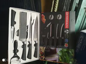 6 Piece Kitchen Stainless Steel Chef Knife Set
