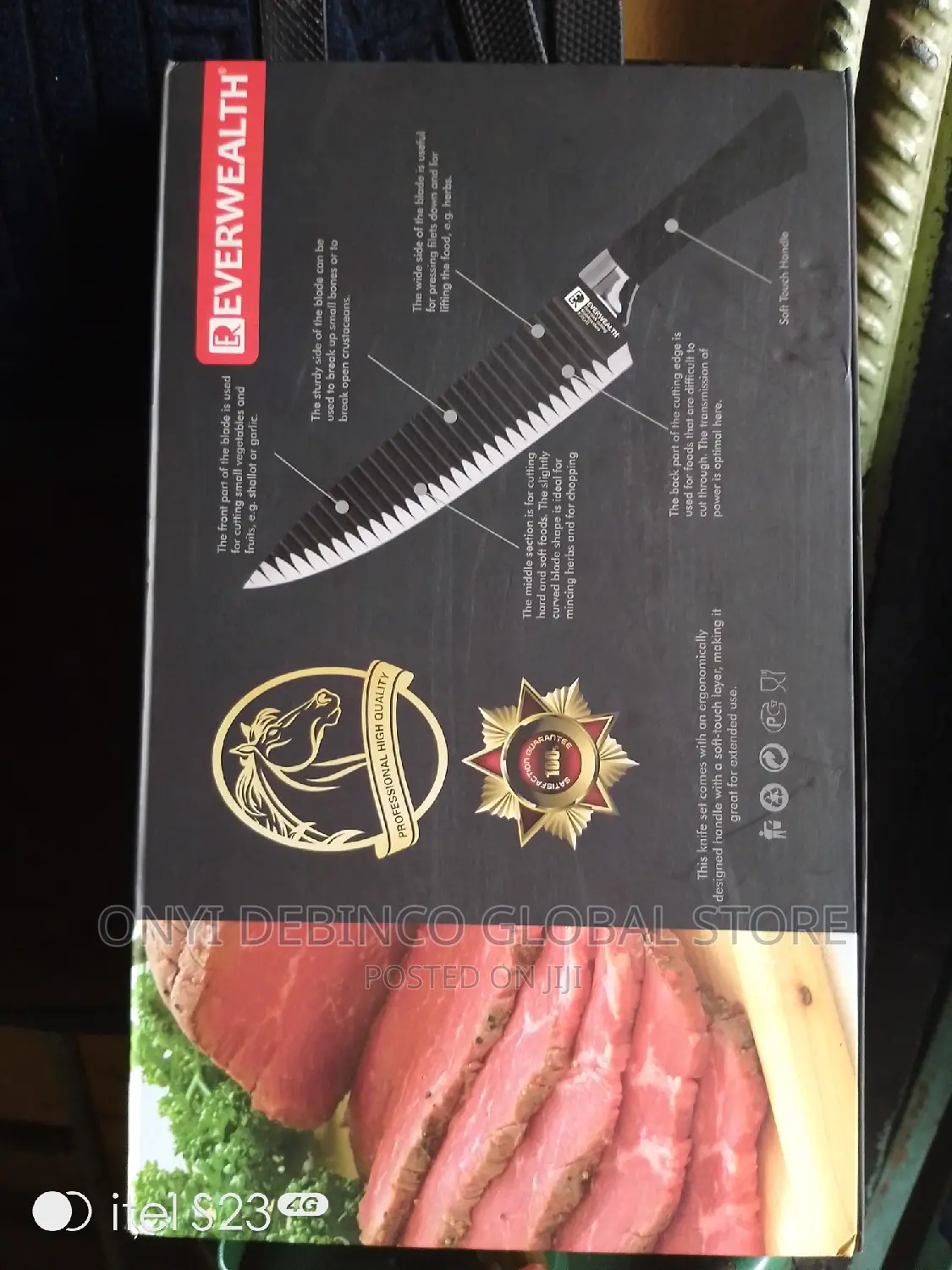 6 Piece Kitchen Stainless Steel Chef Knife Set