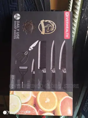 6 Piece Kitchen Stainless Steel Chef Knife Set