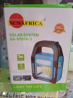 Sunafrica Lamp With Led Light USB Solar Panel Rechargeable