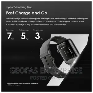 Oraimo AMOLED Bluetooth Waterproof Smart Watch APP Control