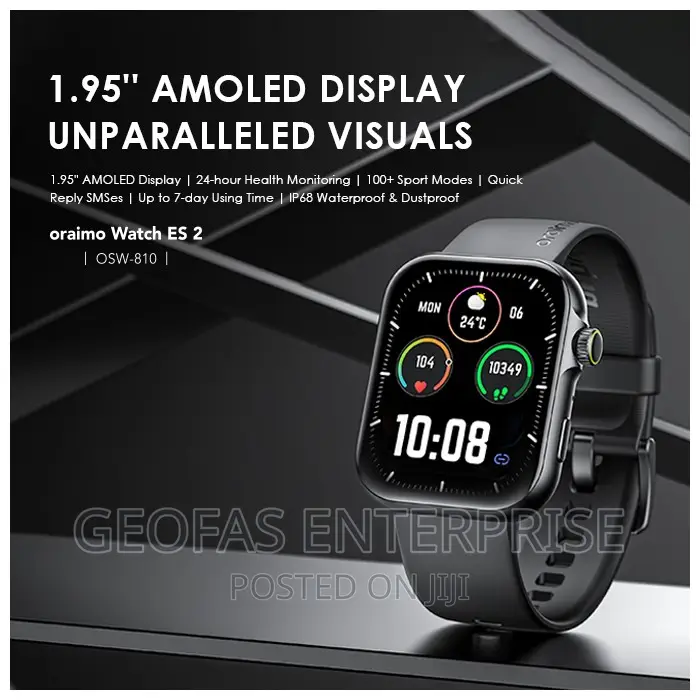 Oraimo AMOLED Bluetooth Waterproof Smart Watch APP Control