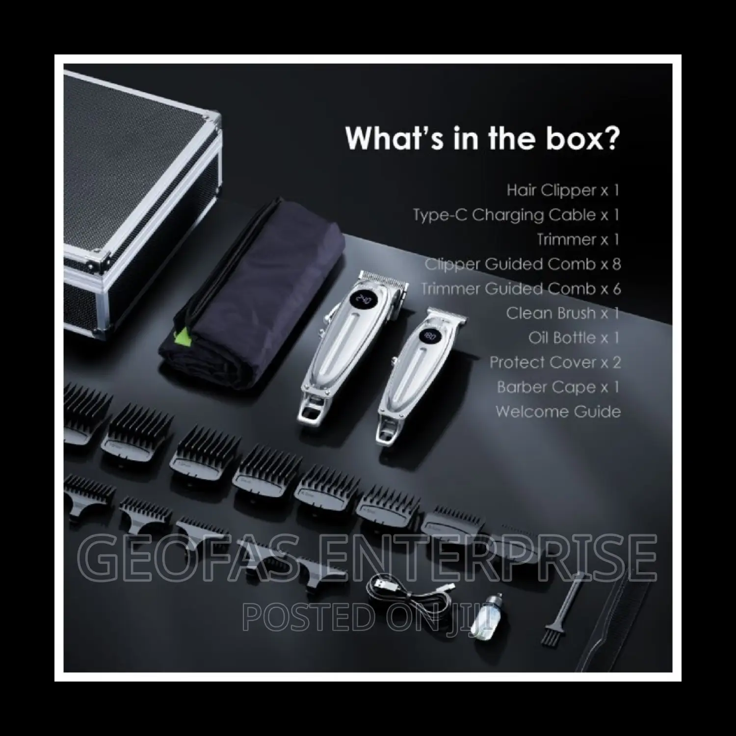 Oraimo Smart Metal Casing Selfsharpening Blades Barber Kit