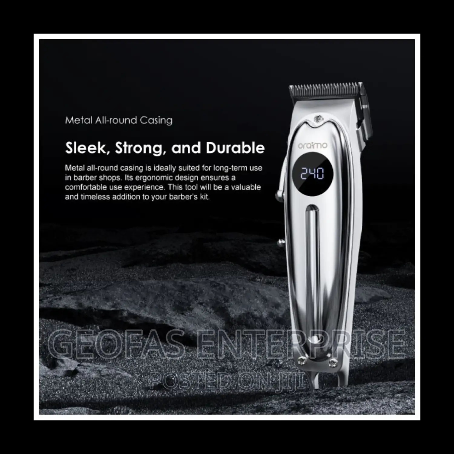 Oraimo Smart Metal Casing Selfsharpening Blades Barber Kit