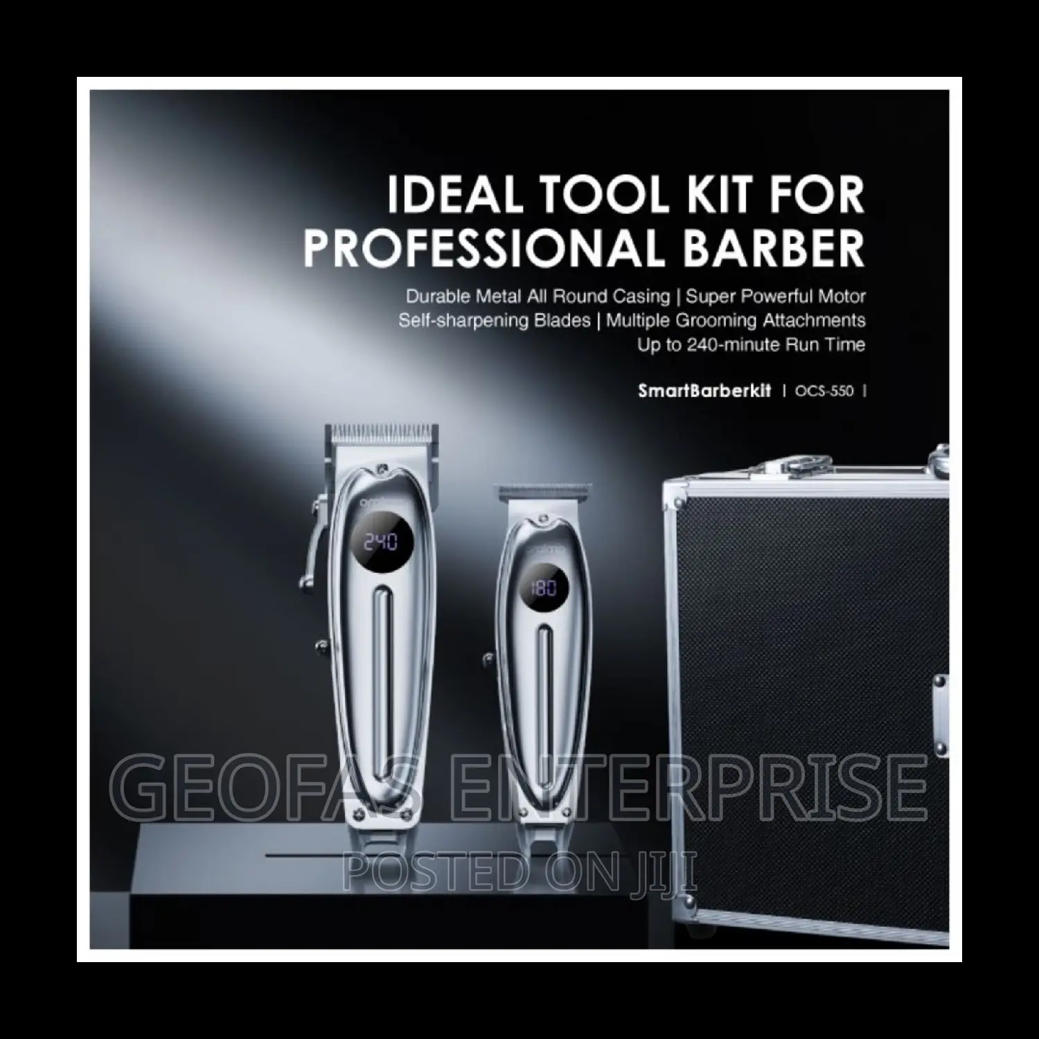 Oraimo Smart Metal Casing Selfsharpening Blades Barber Kit