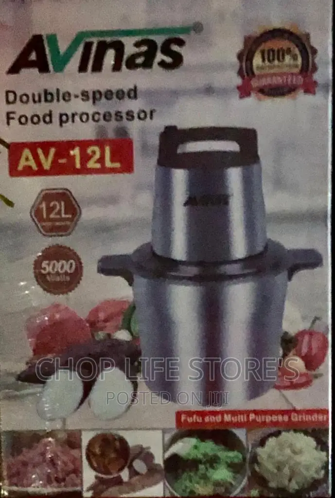 12L Avinas Food Processor/Multi Purpose Grinder/Yam Pounder in Lagos