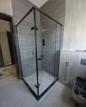 All Black Shower Cubicle