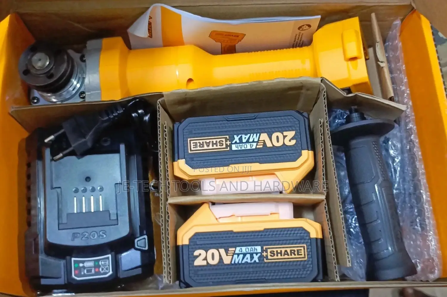 INGCO 20V Brushless Cordless Angle Grinder