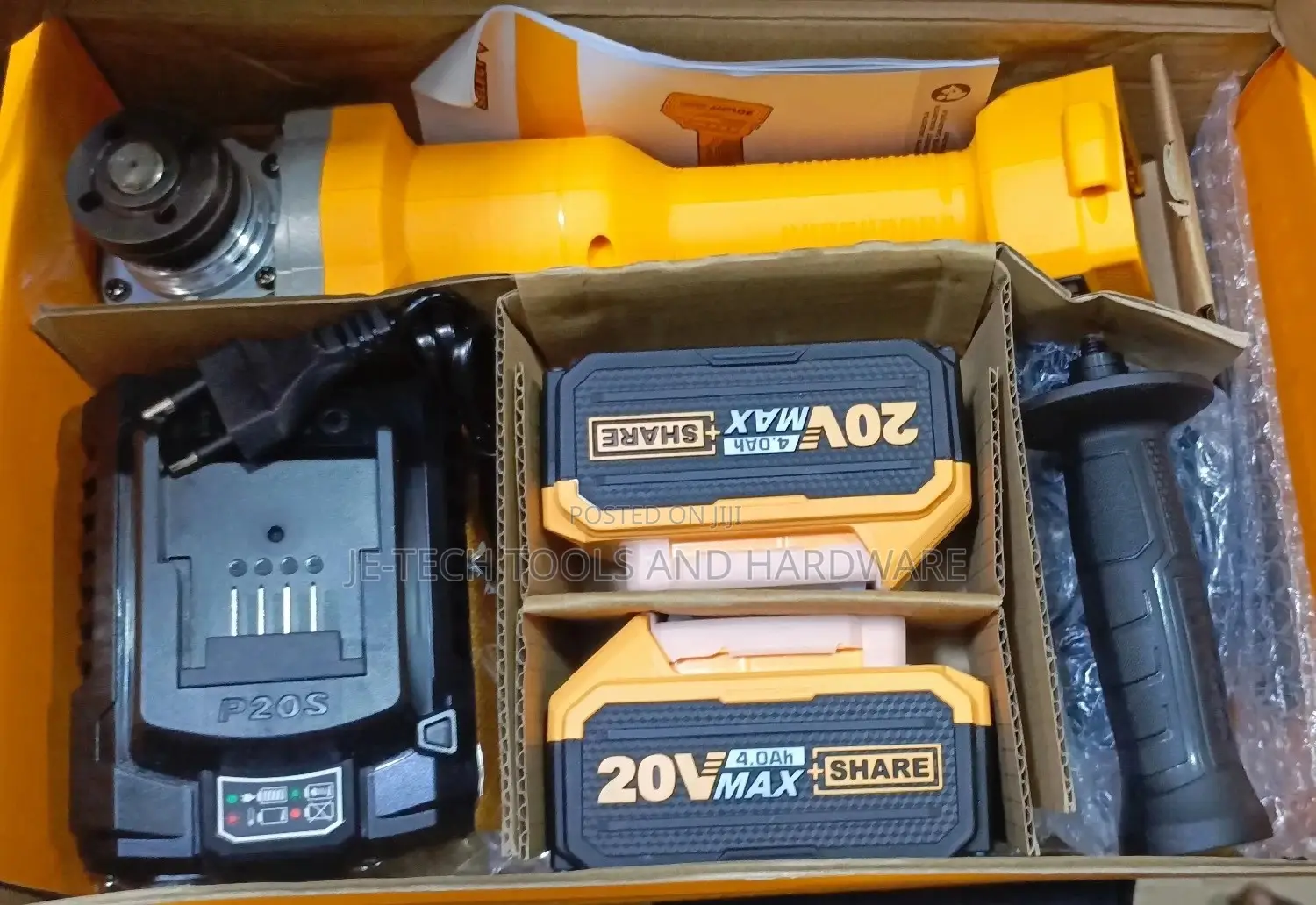 INGCO 20V Brushless Cordless Angle Grinder