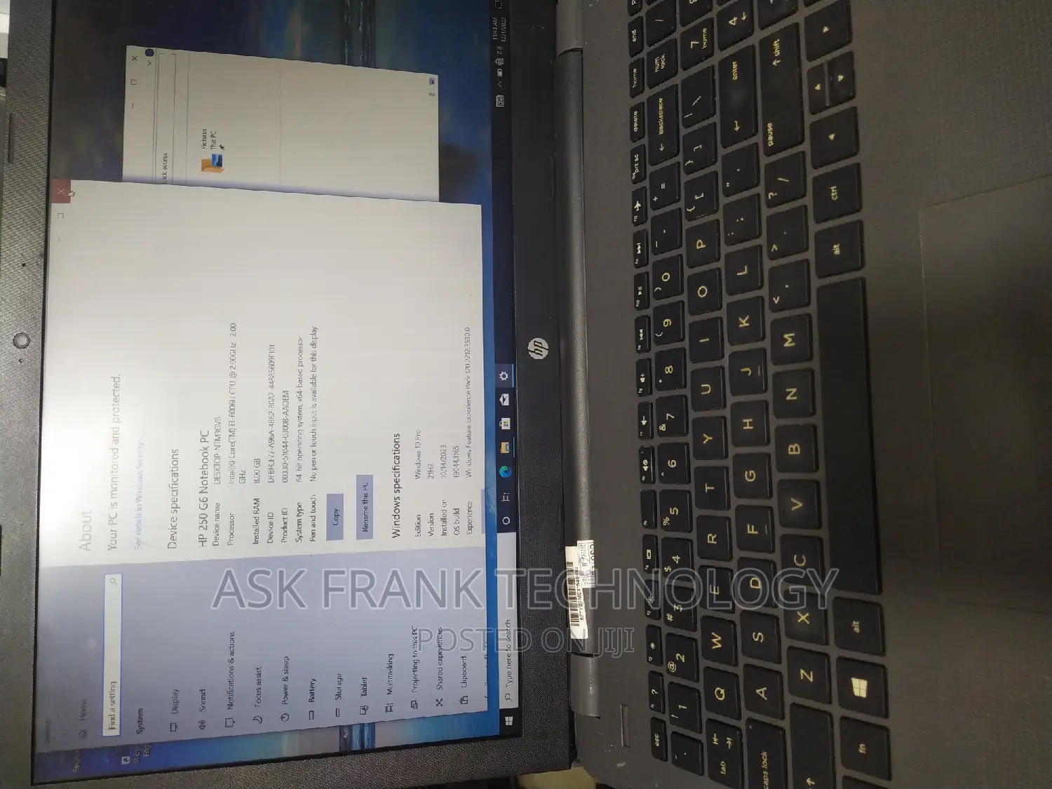 Laptop HP 250 G5 8GB Intel Core I3 HDD 320GB