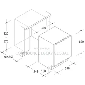 Candy Cru 160E Intergrated 60cm Fridge