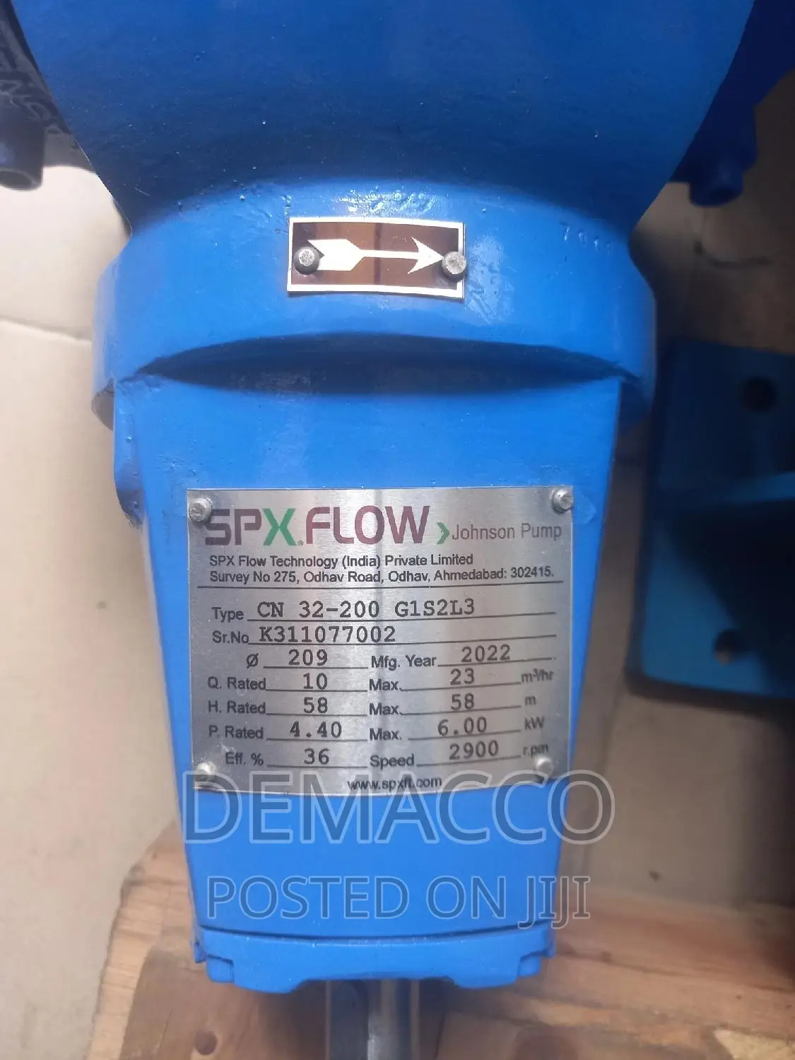 Johnson Pump Machine Head