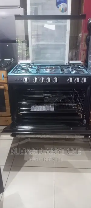 Semi Industrial Midea 5burners All Gas Automatic Oven Grill
