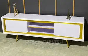 Available White and Gold TV Stand