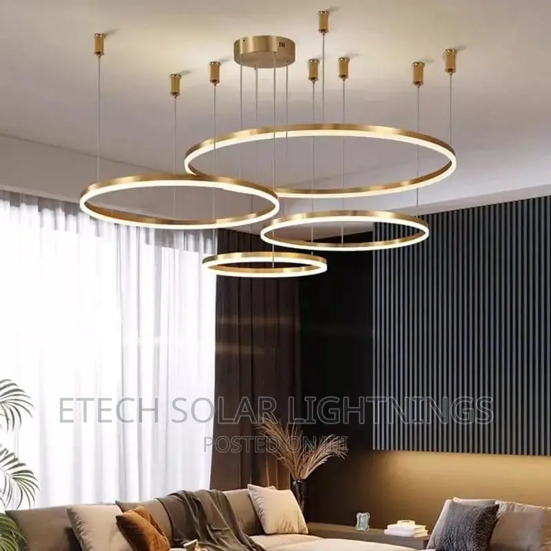 New Luxury L E DMM 4 Round Dropping Chandelier