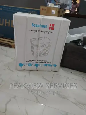 The 6kg Scanfrost Twin Tub Top Loader Washing Machine