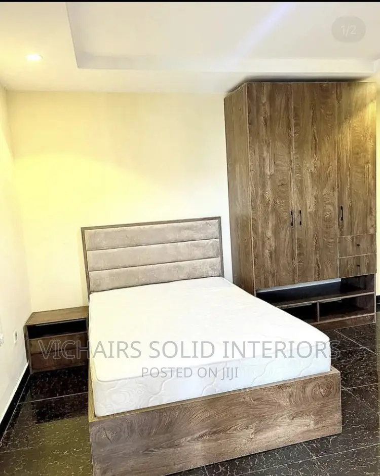 Bed Frame With Side Drawer and Wardrobe Available