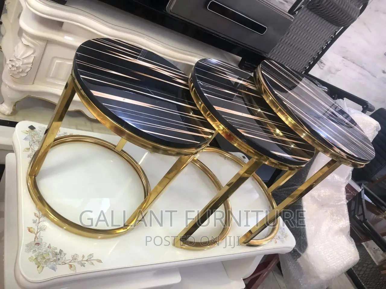 Luxury Marble Side Stools