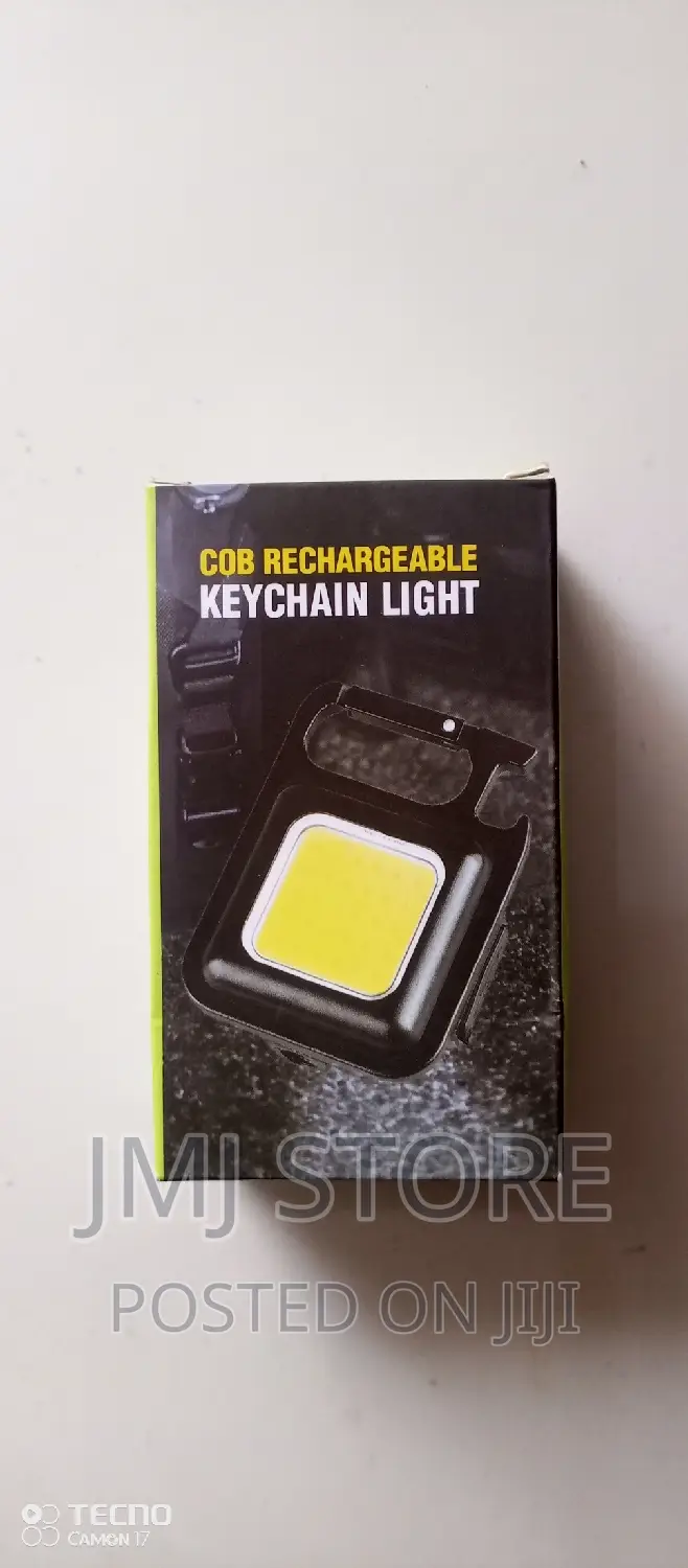 COB Mini LED Flashlight Rechargeable Keychain Work Light