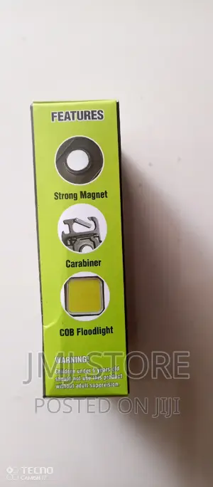 COB Mini LED Flashlight Rechargeable Keychain Work Light