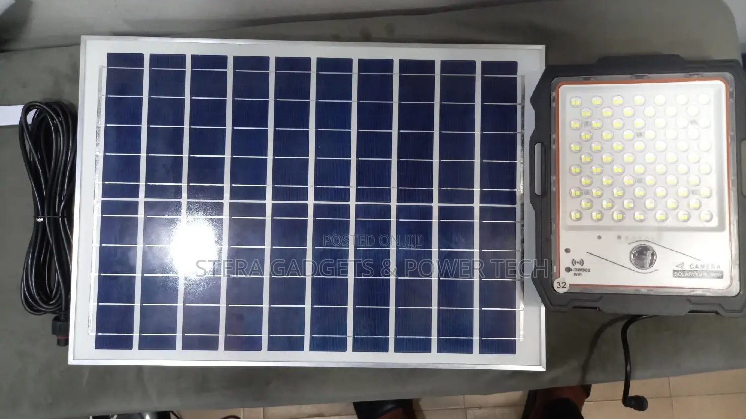 Solar Optics Lens Security Camera With Floodlight