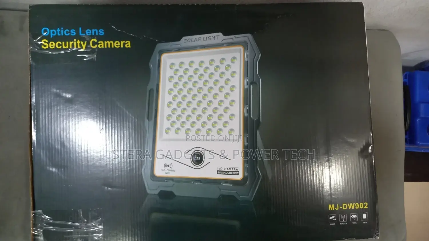 Solar Optics Lens Security Camera With Floodlight